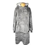 Three Poodle Women's Plush Gray Oversized Blanket Hoodie One Sherpa. Fixed Price $20.38.