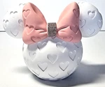 Disney Rhinestone White Heart Minnie Mouse Makeup Tumbler Jay Franco & Sons. Fixed Price $24.97.