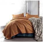 Eikei Solid Color Egyptian Cotton Duvet Cover Bedding 3PC Set King Copper. Fixed Price $89.00.