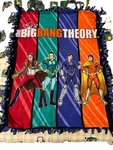 Rare Print Big Bang Theory Tv Show Cast Plush Fleece Blanket 40 X 52. Fixed Price $25.99.