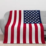 Flag Patriotic Blanket American National Throw Usa Soft Fleece. Fixed Price $27.99.