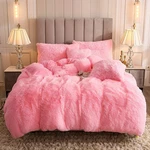Uhamho Faux Fur Velvet Fluffy Bedding Duvet Cover Set Down Comforter Quilt. Fixed Price $73.90.