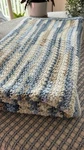 Hand Crocheted Throw Blanket/afghan, Multicolored - Roughly 56 X55. Fixed Price $50.00.