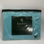 Vtg Y2K Ralph Lauren Caribbean Blue Fringe 54X72 Throw Blanket Beach Coastal. Fixed Price $165.00.