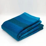 Alpaca Wool Blanket Throw Aqua Blue Turquoise Striped Plaid Queen Soft & Warm. Fixed Price $79.95.
