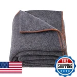 Vevor Wool Camping Blanket, Large Warm Stadium Flame Retardant, Great. Fixed Price $57.38.