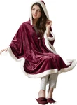 Angel Wrap Hooded Wearable Blanket Throw, Ultra Soft Giftable Plush To Sherpa Po. Fixed Price $24.69.