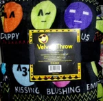 Smiley-silly Face,emojis Back-warm Velvet Throw Blanket 50 X 60- New-. Fixed Price $20.00.