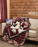 Virah Bella - Diamond Bear Lodge Lightweight Quilted Throw Blanket 50"X60". Fixed Price $34.95.