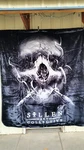 Sullen Disturbed Badge Tattoo Skull Queen Size Blanket Bedspread. Fixed Price $62.74.