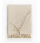 Sferra Bristol Pima Cotton & Alpaca Throw In Basket Weave Pattern / Cream Color. Fixed Price $270.00.
