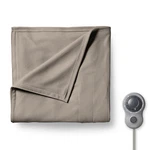Sunbeam Heated Blanket 10 Settings Machine Washable, Mushroom, Queen. Fixed Price $89.87.