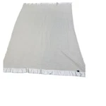Ralph Lauren Waffle Weave Blanket 68X82 Creme Satin Bound Made Usa. Fixed Price $45.00.