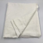 Vintage White Throw Blanket 72 X 66 Plain Design Guest Bedroom Decor. Fixed Price $29.99.