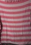 Victorias Secret Pink Striped Fringe Tassel Throw Blanket Beach Towel Cotton. Fixed Price $19.95.