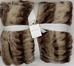 Pottery Barn Faux Fur Ruched Throw Blanket 50" 60" Caramel Ombre. Fixed Price $111.55.