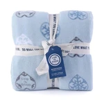 Life Is Good Berkshire Snowflake Hearts Blue Throw Blanket Oversized 60X70. Fixed Price $59.95.