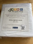 Shavel 4 Seasons Queen Full Size Blanket White Lightweight. Fixed Price $32.99.