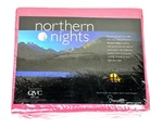 Northern Nights Flannel Blanket Twin Size Pink 100% Cotton Raspberry Qvc New Nos. Fixed Price $39.99.