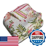 Greenland Home Fashions Butterflies 100 Cotton Quilted Botanical. Fixed Price $51.74.