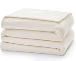 Casual Living Full/queen Fleece Blanket Fluffy Soft Warm, Ivory Nwot. Fixed Price $31.50.