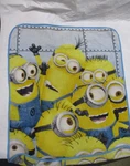 Minions Despicable Me Universal Studios Throw Blanket -36" X 45". Fixed Price $6.50.