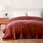 Berkshire Life, Plush Solid Luxeloft Blanket (choose Color + Size). Fixed Price $48.00.