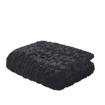 Madison Park Ruched Reversible Faux-fur Throw, 50" 60" New. Fixed Price $40.00.