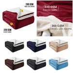 Reversible Sherpa Fleece Throw Twin Queen Size Soft Warm Sofa Bed Couch Blankets. Fixed Price $18.39.