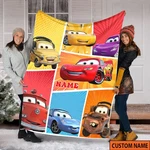Cartoon Racing Flannel Blanket Custom Name Kids Birthday Gift. Fixed Price $26.32.