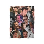 Joseph Quinn Photo Collage Sherpa Fleece Throw Blanket. Fixed Price $70.84.