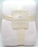 Casaluna Full/queen Micro Waffle Bed Blanket White Lyocell/cotton New With Snags. Fixed Price $17.95.