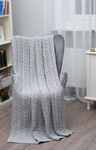 80"X32"-SAOL Bed Scarf Runner Irish Chunky Cable Knit Throw Cover Gray Queen. Fixed Price $67.90.