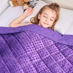 Yescool Weighted Blanket Kids 5 Lb Purple Warm Throw Minky. Fixed Price $62.93.