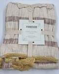 Foreside Hand Woven Throw Rust 50X60 Made India. Fixed Price $34.95.