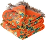 Throw Blanket For Bed 100% Cotton 60" 80", Boho-floral-b. Fixed Price $64.48.