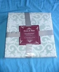 New Home & Main 50 X 60 Velvet Printed Mint Green White Throw Blanket. Fixed Price $8.00.