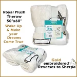 American Kids Royal Plush Sherpa 50 X 60 Figural Unicorn Blanket Throw "wake Up". Fixed Price $29.99.