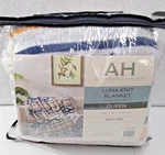 Authentic + Home Luna Kit Blanket, Queen Size, 100% Polyester, Yarn Dye Knit. Fixed Price $17.95.