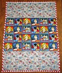 Dc Comics Power Wonder Woman Batgirl Supergirl Quilted Blanket 40X45. Fixed Price $49.99.