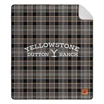 Yellowstone Throw Blanket Sherpa 60 X 70 Dutton Ranch Brand Logo Tv Show Plaid. Fixed Price $31.95.