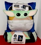 Disney Star Wars The Mandalorian Child 2 Pc Set Grogu Pillow Oversized Throw. Fixed Price $17.99.