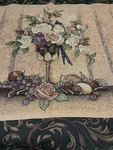 Carolyn Shores Wright Floral Tapestry Blanket Simply Home Made In Usa 56X48. Fixed Price $25.00.