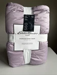 Eddie Bauer Home Oversized Down Throw Blanket X 72 Lavender Fleece 550 Fp. Fixed Price $94.00.