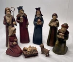 Tii Collections Christmas Nativity Set Resin 8 Hand Painted Figures No Box. Fixed Price $51.99.