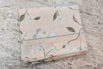 Crown Crafts Williamsburg Queen White Magnolia Floral Cream Cotton Flat Sheet. Fixed Price $29.99.