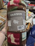 Cannon Fleece Throw 127 X 178 Cm New Never Used Moose Pattern Color Brown Lodge. Fixed Price $14.99.