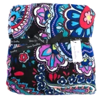 New Nwt Vera Bradley Haymarket Paisley Black Blue Pink Throw Blanket 50 X 80. Fixed Price $44.99.