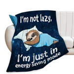 Cute Sloth Blanket Funny Decor Animal Throw Super Warm Soft Plush 50X40 Inch. Fixed Price $24.93.