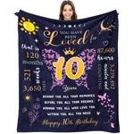 For Year Old Blanket 60"X 50", 10TH Birthday Gifts Girls, .... Fixed Price $32.44.